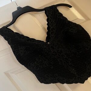 Tadashi sparkle halter size medium